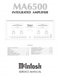 Сервисная инструкция McIntosh MA6500