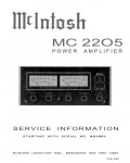 Сервисная инструкция McIntosh MC2205