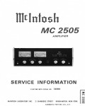 Сервисная инструкция McIntosh MC2505