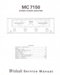 Сервисная инструкция McIntosh MC7150