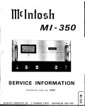 Сервисная инструкция McIntosh MI350
