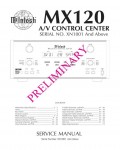 Сервисная инструкция McIntosh MX120