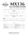 Сервисная инструкция McIntosh MX136