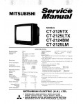 Сервисная инструкция Mitsubishi CT-2124BM, CT-2125LM