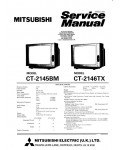 Сервисная инструкция Mitsubishi CT-2145BM, CT-2146TX