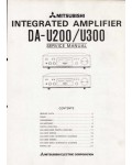 Сервисная инструкция Mitsubishi DA-U200, DA-U300