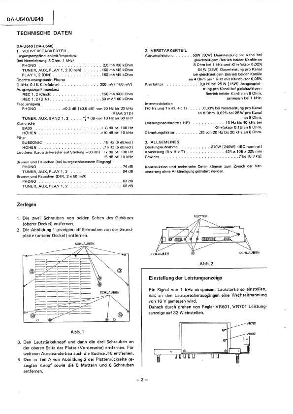 Сервисная инструкция Mitsubishi DA-U540, DA-U640