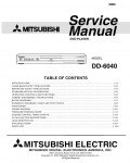 Сервисная инструкция Mitsubishi DD-6040