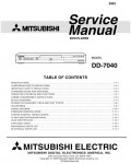 Сервисная инструкция Mitsubishi DD-7040