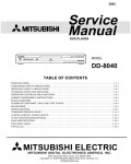 Сервисная инструкция Mitsubishi DD-8040