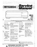 Сервисная инструкция Mitsubishi HS-B82
