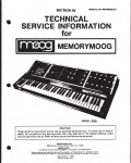 Сервисная инструкция Moog MEMORYMOOG 345