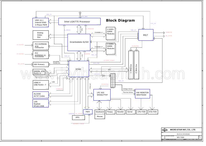 Схема MSI MS-7069