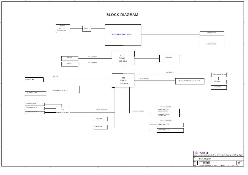 Схема MSI MS-7297, V21
