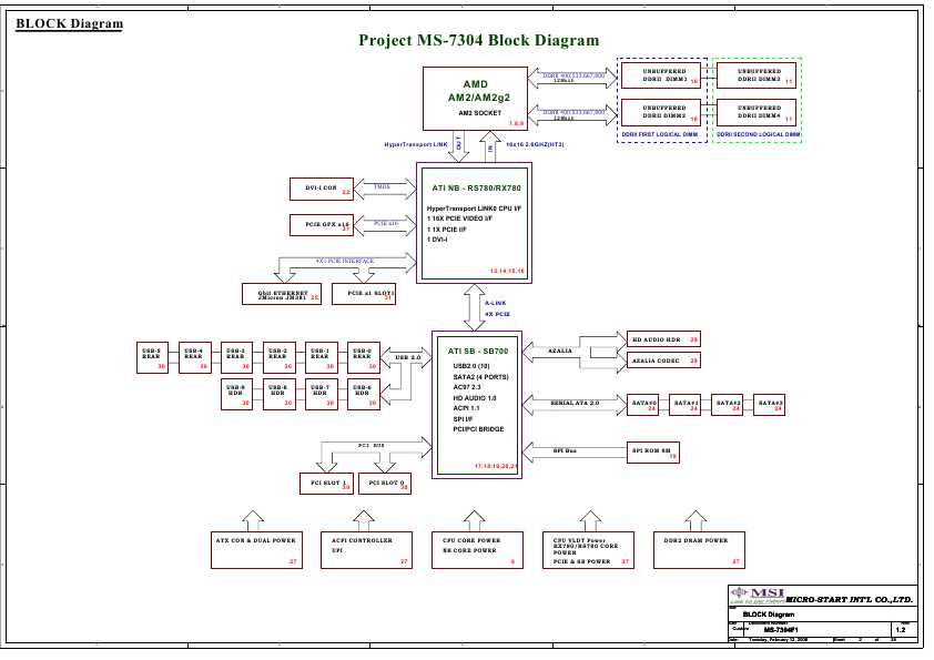 Схема MSI MS-7304F1