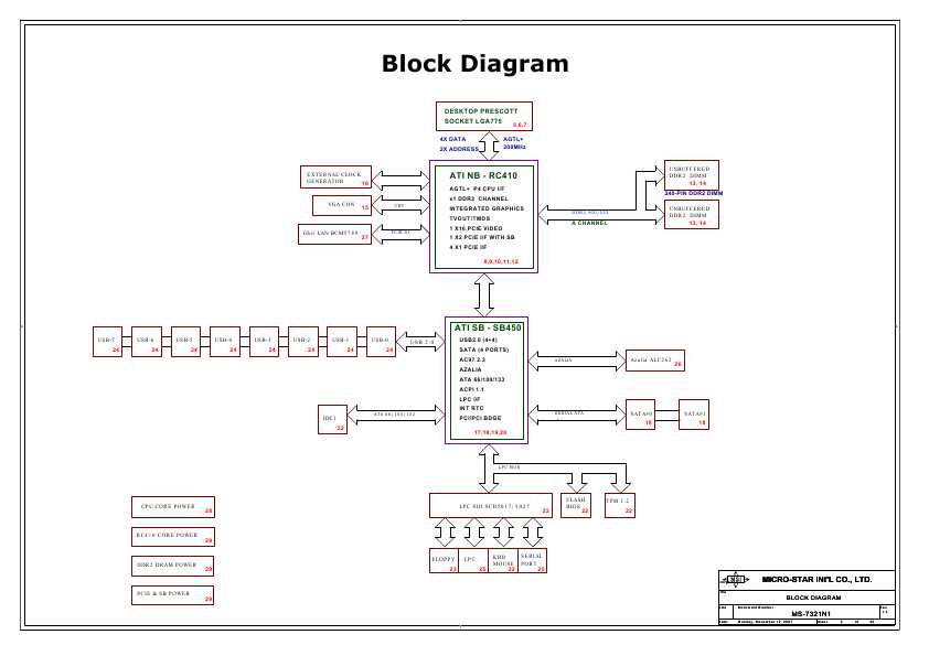Схема MSI MS-7321