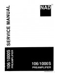 Сервисная инструкция NAD 106, 1000S