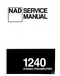 Сервисная инструкция NAD 1240