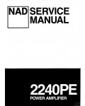 Сервисная инструкция NAD 2240PE