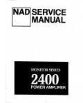 Сервисная инструкция NAD 2400