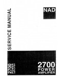 Сервисная инструкция NAD 2700
