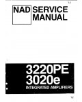 Сервисная инструкция NAD 3020E
