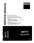 Сервисная инструкция NAD AV711