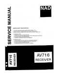 Сервисная инструкция NAD AV716