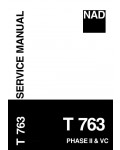 Сервисная инструкция NAD T763 PHASEII