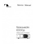Сервисная инструкция Nakamichi 1000P