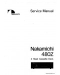 Сервисная инструкция NAKAMICHI 480Z