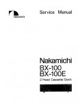 Сервисная инструкция Nakamichi BX-100, BX-100E