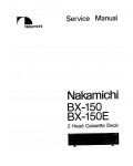 Сервисная инструкция Nakamichi BX-150, BX-150E
