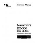 Сервисная инструкция Nakamichi BX-300, BX-300E