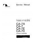 Сервисная инструкция Nakamichi CA-7, CA-7A, CA-7E, CA-70