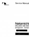 Сервисная инструкция Nakamichi DS-100, DS-200