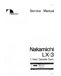 Сервисная инструкция Nakamichi LX-3