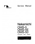 Сервисная инструкция Nakamichi OMS-5, OMS-5E, OMS-50