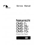Сервисная инструкция Nakamichi OMS-7II, OMS-7AII, OMS-7EII, OMS-70II