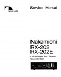 Сервисная инструкция NAKAMICHI RX-202E