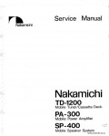 Сервисная инструкция NAKAMICHI SP-400