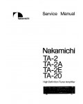 Сервисная инструкция Nakamichi TA2, TA2A, TA2E, TA20
