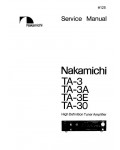 Сервисная инструкция Nakamichi TA3, TA30