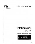 Сервисная инструкция Nakamichi ZX-7