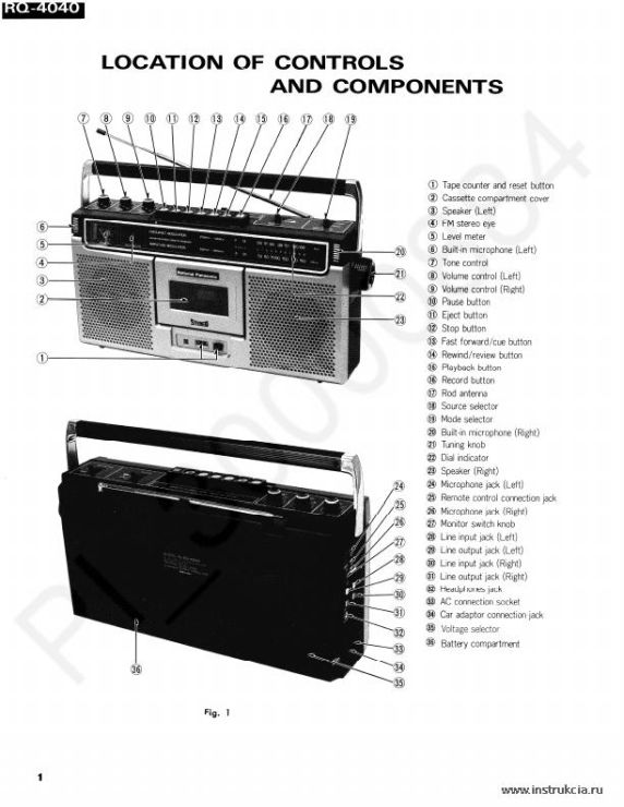 Сервисная инструкция NATIONAL RQ-4040