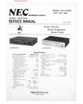 Сервисная инструкция NEC AUA-8300E