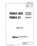 Сервисная инструкция Nikon PRONEA-6I, 600I