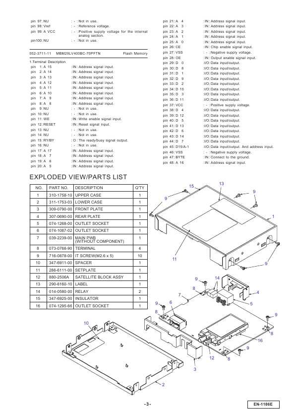 Сервисная инструкция Clarion EN-1186E