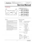 Сервисная инструкция Clarion EP-1373DA, DB, DC