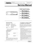 Сервисная инструкция Clarion PN-2144DA